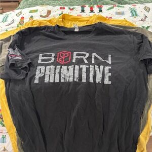Born Primitive Black and Red Logo Tee
